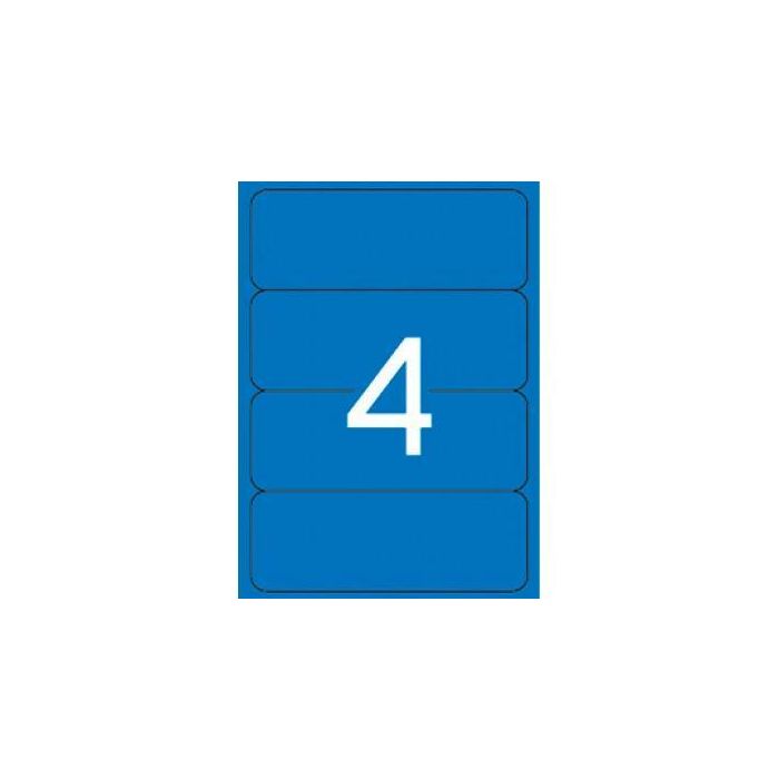 Apli Etiquetas Adhesivas Especial Archivo 190x61 mm Inkjet-Láser C-Romos 4 X 20H Azul Apli Etiquetas Adhesivas Especial Archivo 190x61 mm Inkjet-Láser C-Romos 4 X 20H Azul