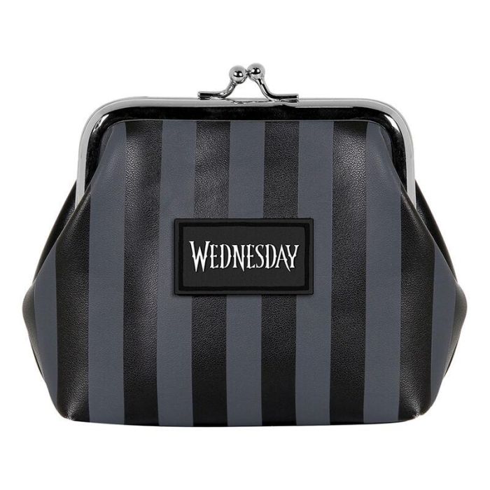 Wednesday Miércoles Monedero Retro Maxi Original Negro - PVC Exterior, Poliéster Interior 2 Wednesday Miércoles Monedero Retro Maxi Original Negro - PVC Exterior, Poliéster Interior 2