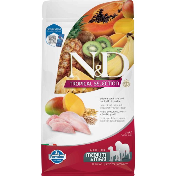 Farmina N&D Tropical Dog Med-Max Pollo 2 kg