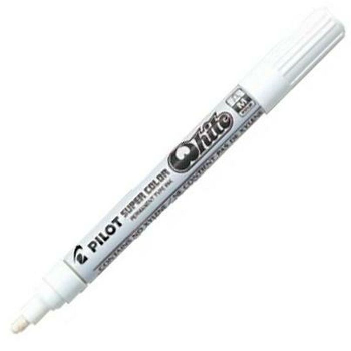 Rotulador permanente Pilot Blanco (12 Unidades) 1 Rotulador permanente Pilot Blanco (12 Unidades) 1