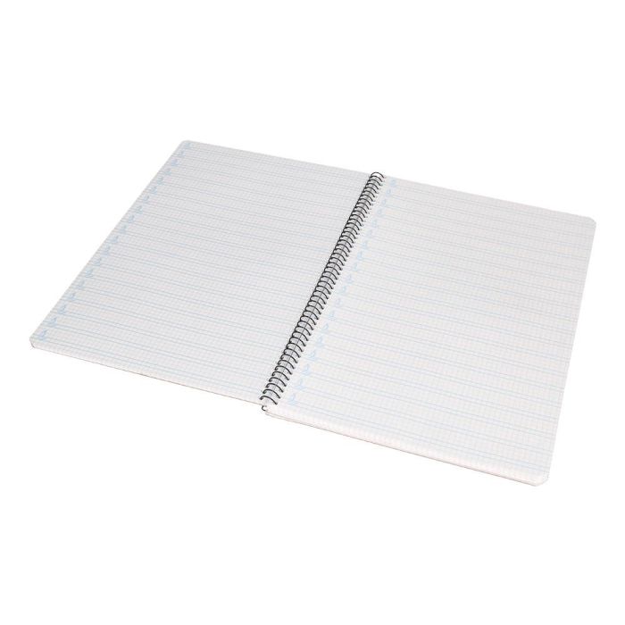 Cuaderno Espiral Liderpapel Folio Pautaguia Tapa Dura 80H 75 gr Cuadro Pautado 4 mmcon Margen Colores Surtidos 5 unidades 7