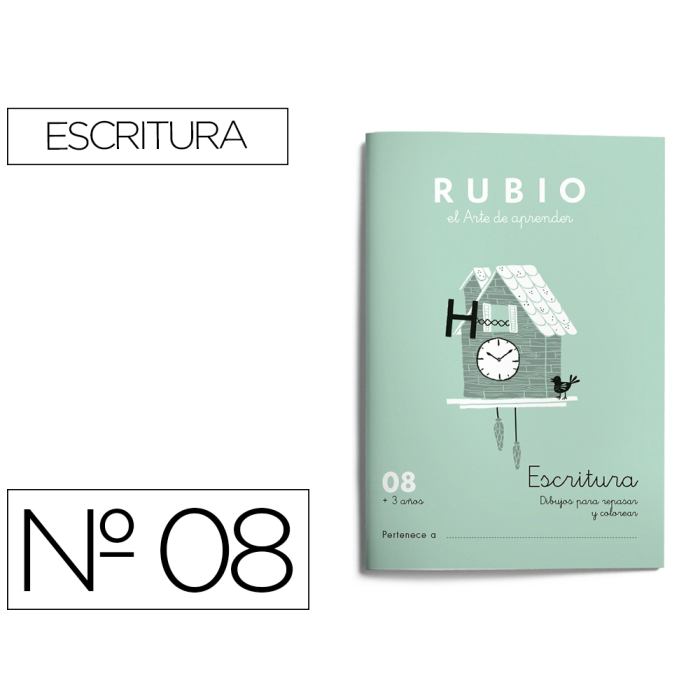 Rubio Cuaderno Caligrafía nº 08 15x213x155 mm 0 Rubio Cuaderno Caligrafía nº 08 15x213x155 mm 0