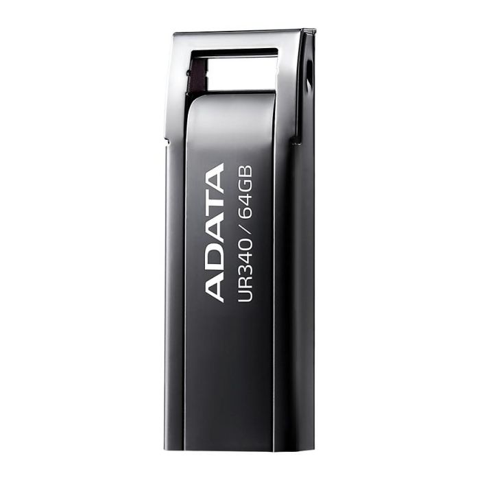 ADATA USB 3.2 Ur340 64GB Metal Negro AROY-UR340-64GBK - Pendrive, Lápiz USB, Hasta 100MB/s Lectura ADATA USB 3.2 Ur340 64GB Metal Negro AROY-UR340-64GBK - Pendrive, Lápiz USB, Hasta 100MB/s Lectura