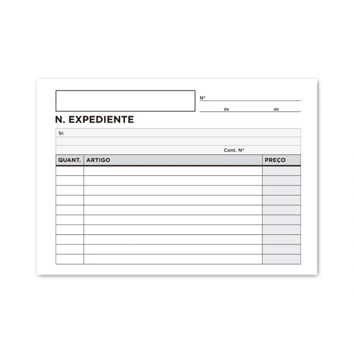 Liderpapel Talonario Notas de Expediente Octavo Duplo Texto en Portugués 2