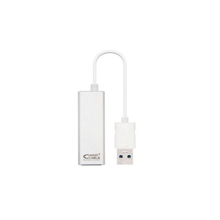 Adaptador USB 3.0 - RJ45 Nanocable 10.03.0401/ 1000Mbps Adaptador USB 3.0 - RJ45 Nanocable 10.03.0401/ 1000Mbps