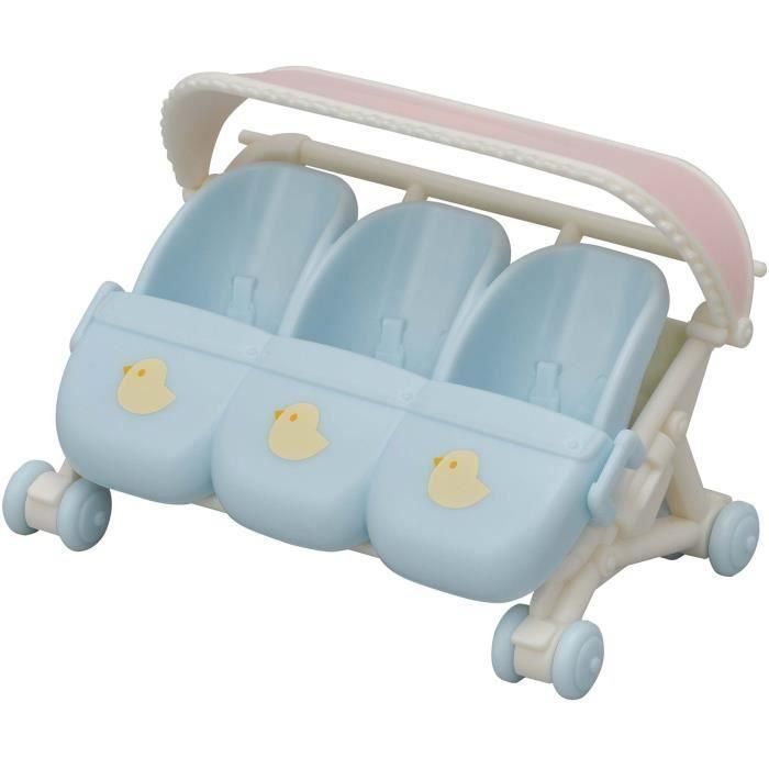 FAMILIAS SYLVANIAN El cochecito triple para niños 1 FAMILIAS SYLVANIAN El cochecito triple para niños 1