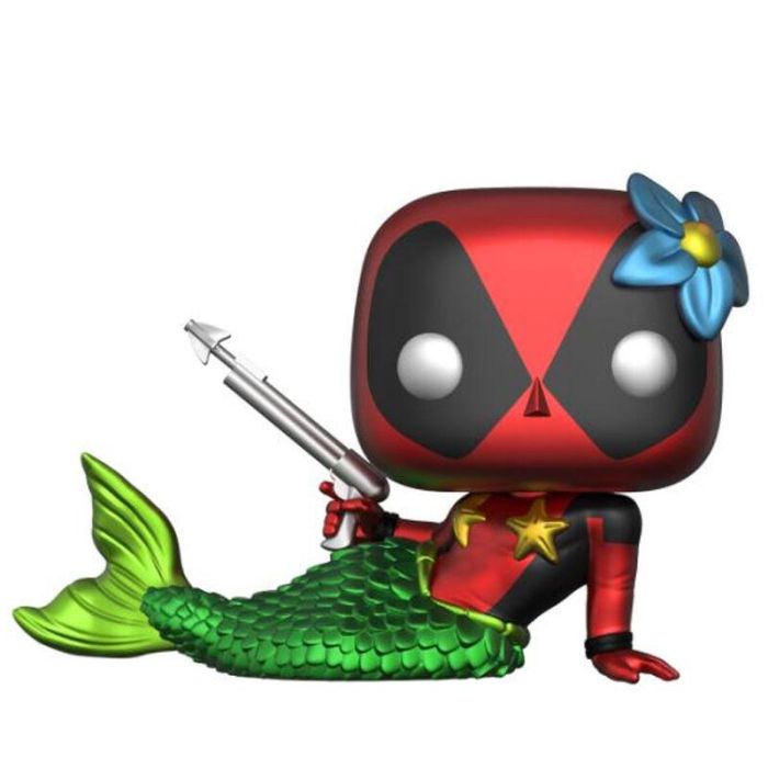 Set figura POP & Tee Marvel Deadpool Mermaid Exclusive 3