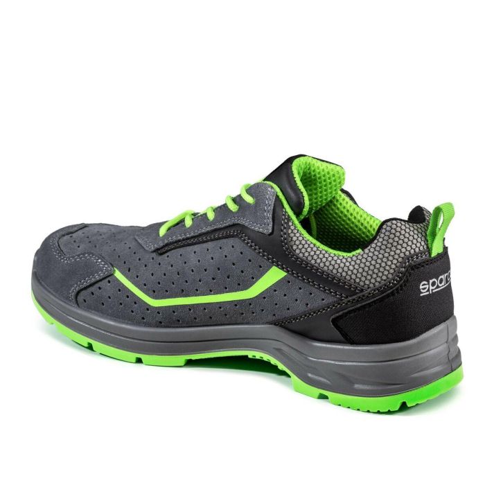 Sparco S0753844GRVF Zapato Seguridad Indy Felix S1P ESD Gris-Verde Fluor Talla 44 Puntera Fibra Vidrio Antiperforación Ladder Grip 4