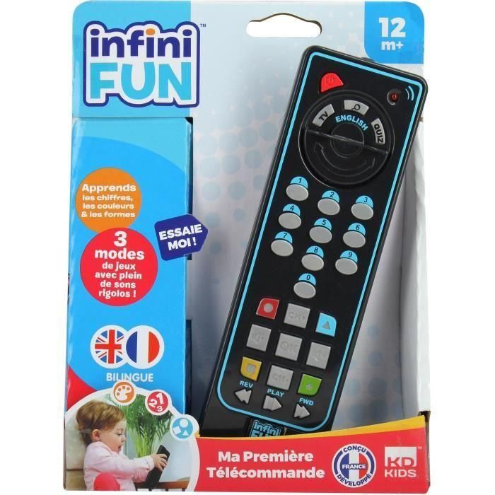 TALDEC Control Remoto Educativo Bilingüe Infini Fun para Bebés +12 Meses Aprende Números, Colores, Formas Francés Inglés 1 TALDEC Control Remoto Educativo Bilingüe Infini Fun para Bebés +12 Meses Aprende Números, Colores, Formas Francés Inglés 1