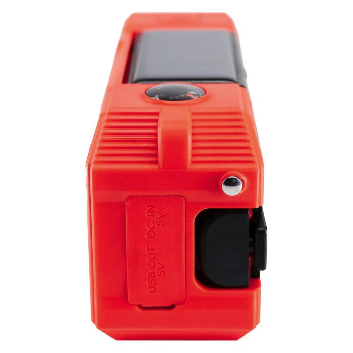 Albrecht DR 112 Radio Digital DAB+/UKW con Manivela, USB-C, Resistente al Agua IPX5, FM, Autonomía 10h, Negro/Rojo Albrecht DR 112 Radio Digital DAB+/UKW con Manivela, USB-C, Resistente al Agua IPX5, FM, Autonomía 10h, Negro/Rojo