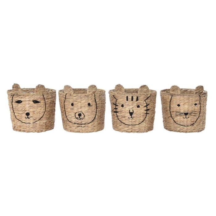 Cesta DKD Home Decor Tropical Animales Juncos (35 x 35 x 35 cm) (4 Unidades) Cesta DKD Home Decor Tropical Animales Juncos (35 x 35 x 35 cm) (4 Unidades)