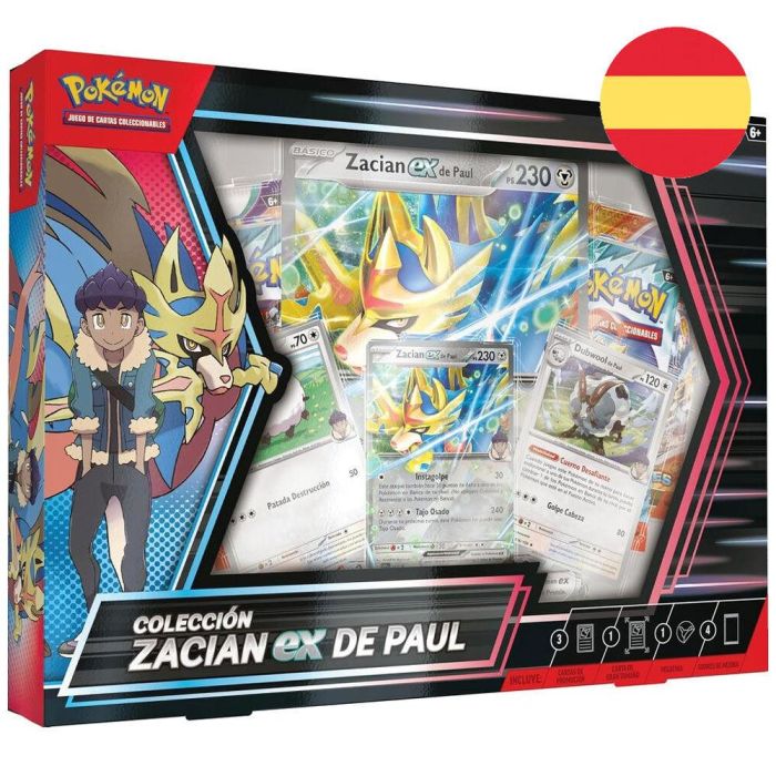 POKEMON JUEGO DE CARTAS Blister Zacian Ex Cartas Pokemon Español