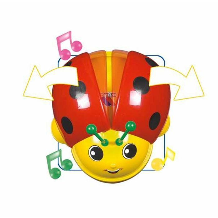 Molto Juguete de Arrastre Mariquita Lady Bug con Sonidos 23 cm de Plástico para Niños +1 Año 3 Molto Juguete de Arrastre Mariquita Lady Bug con Sonidos 23 cm de Plástico para Niños +1 Año 3