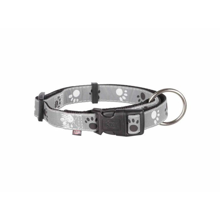 Collar para Perro Trixie Silver Reflect Negro Gris S/M 30-45 cm