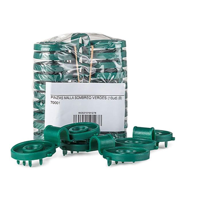 Fun And Go Pinzas para Malla Sombreo Verdes 600 uds