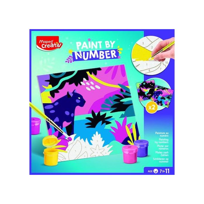 Maped Creative Pinta Por Numero Leopardo/Pajaro