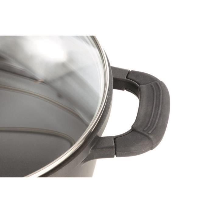 Cacerola de aluminio fundido - GSW - SILCOGUSS - 28 cm - Inducción - Negra 2 Cacerola de aluminio fundido - GSW - SILCOGUSS - 28 cm - Inducción - Negra 2