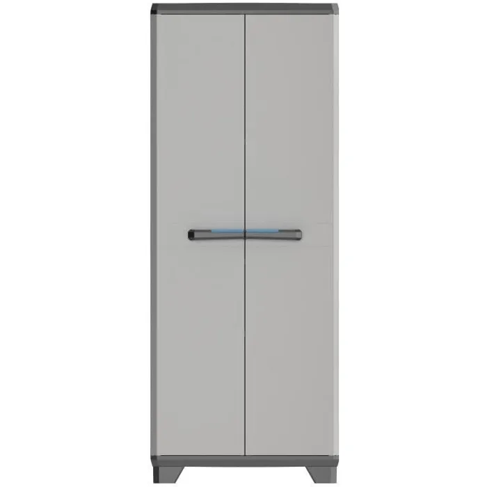 Keter Mueble Lineal de Almacenamiento - Armario 68x39x173 cm, 3 Estantes Ajustables, Carga 15 kg, Negro y Gris 0 Keter Mueble Lineal de Almacenamiento - Armario 68x39x173 cm, 3 Estantes Ajustables, Carga 15 kg, Negro y Gris 0