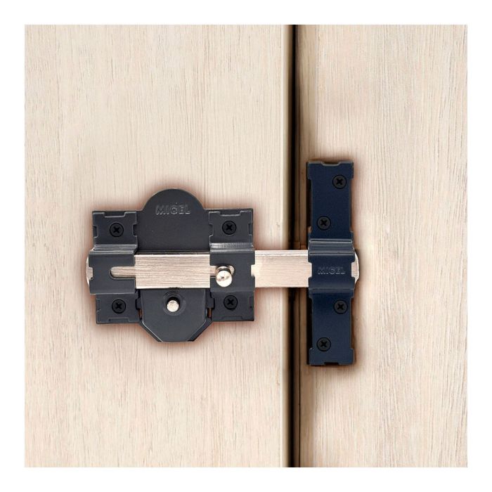 Cerrojo de seguridad Micel crr08 86b/50 Acero Gris 50 mm Sobreponer 3 Cerrojo de seguridad Micel crr08 86b/50 Acero Gris 50 mm Sobreponer 3