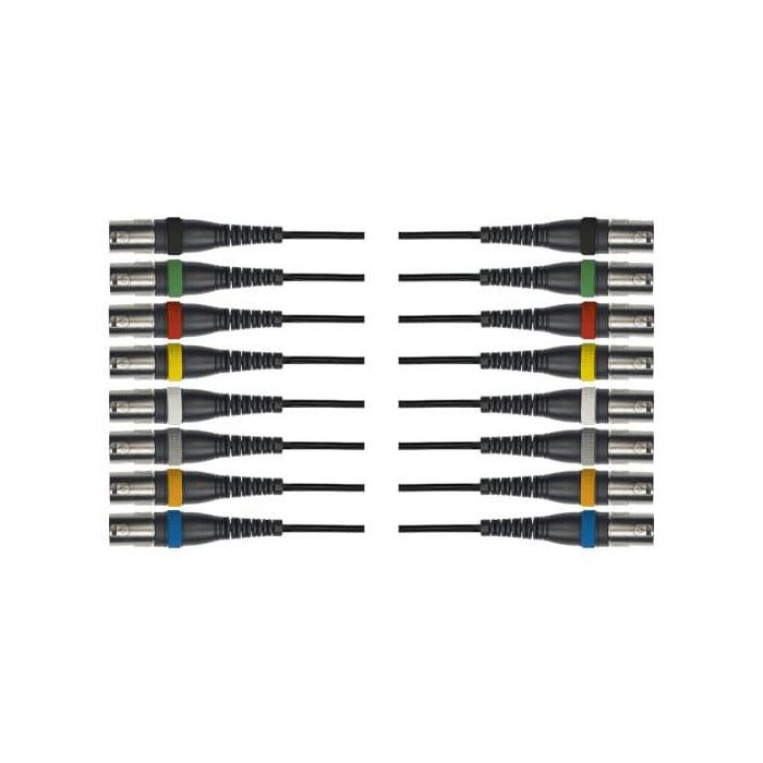 Cable De 5 Metros De Longitud. 8 Xlr Hembra A 8 Xlr Macho Cable De 5 Metros De Longitud. 8 Xlr Hembra A 8 Xlr Macho