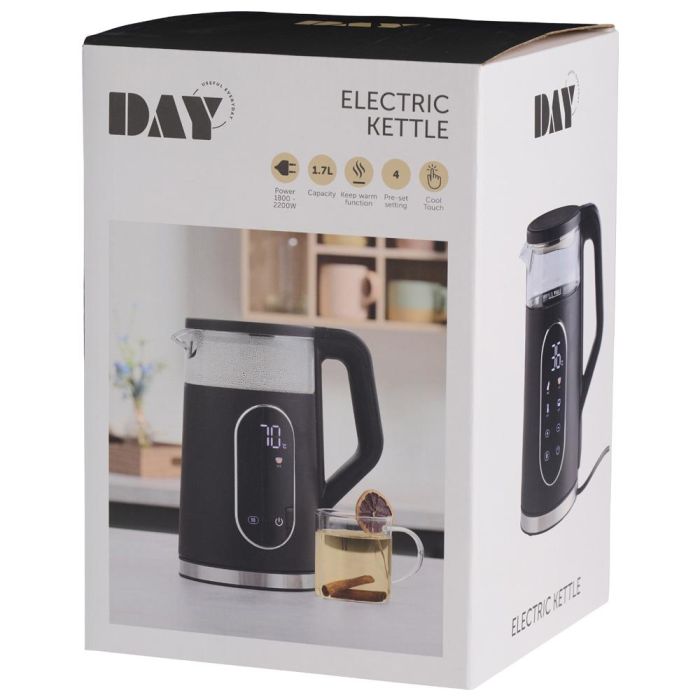 Day Hervidor Agua 1,7 L 2200W Acero Inoxidable 2 Day Hervidor Agua 1,7 L 2200W Acero Inoxidable 2