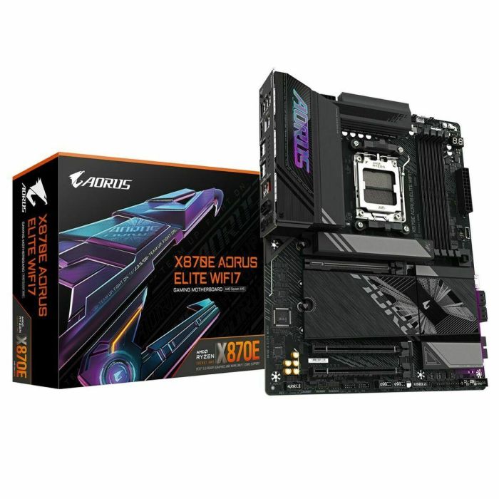 GIGABYTE Placa Base X870E A ELITE WIFI7 - Compatible con AMD Ryzen 9000, Wi-Fi 7, DDR5 hasta 8000MHz, 4xPCIe 5.0, 4xM.2, Ref. 9MX87EEL7-00-10 28 GIGABYTE Placa Base X870E A ELITE WIFI7 - Compatible con AMD Ryzen 9000, Wi-Fi 7, DDR5 hasta 8000MHz, 4xPCIe 5.0, 4xM.2, Ref. 9MX87EEL7-00-10 28
