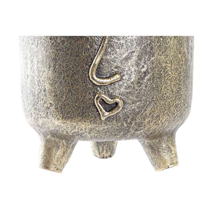 DKD Home Decor Jarron Moderno Dorado Magnesia 33 x 23 x 25.5 cm 1