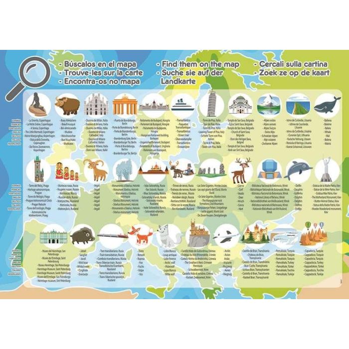 Puzzle 150 piezas mapa europa 5 Puzzle 150 piezas mapa europa 5