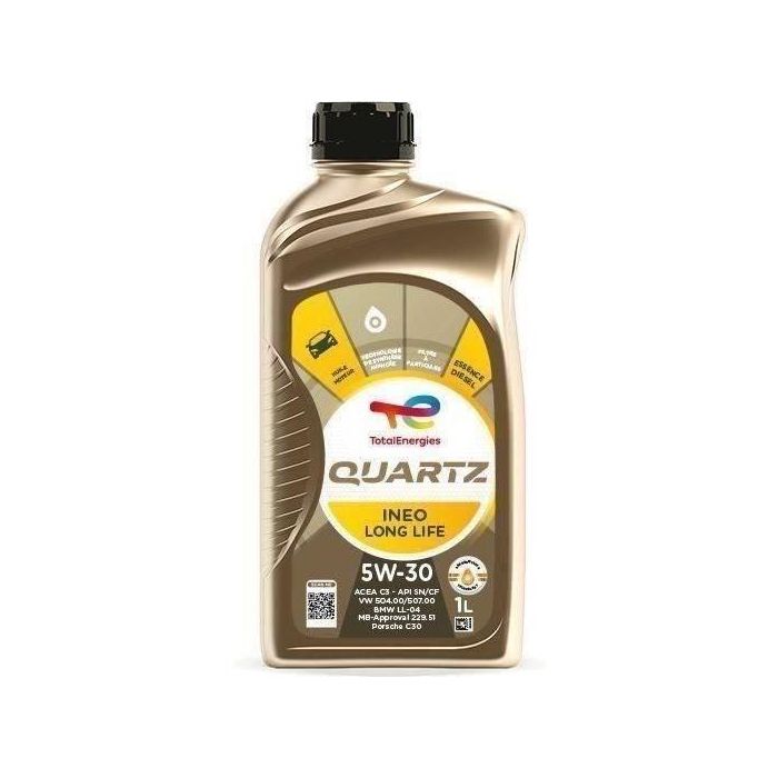 Aceite Motor Total 1L Cuarzo Ineo Larga Vida 5W30