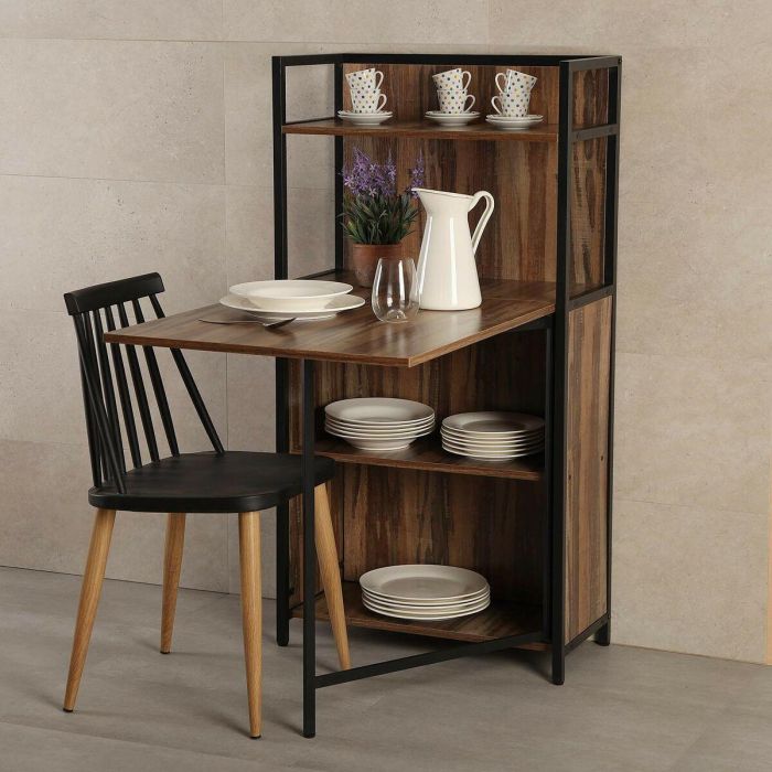 Estantería Versa 10330150 Mesa Plegable Metal Madera MDF (60 x 30 x 120 cm) 1 Estantería Versa 10330150 Mesa Plegable Metal Madera MDF (60 x 30 x 120 cm) 1