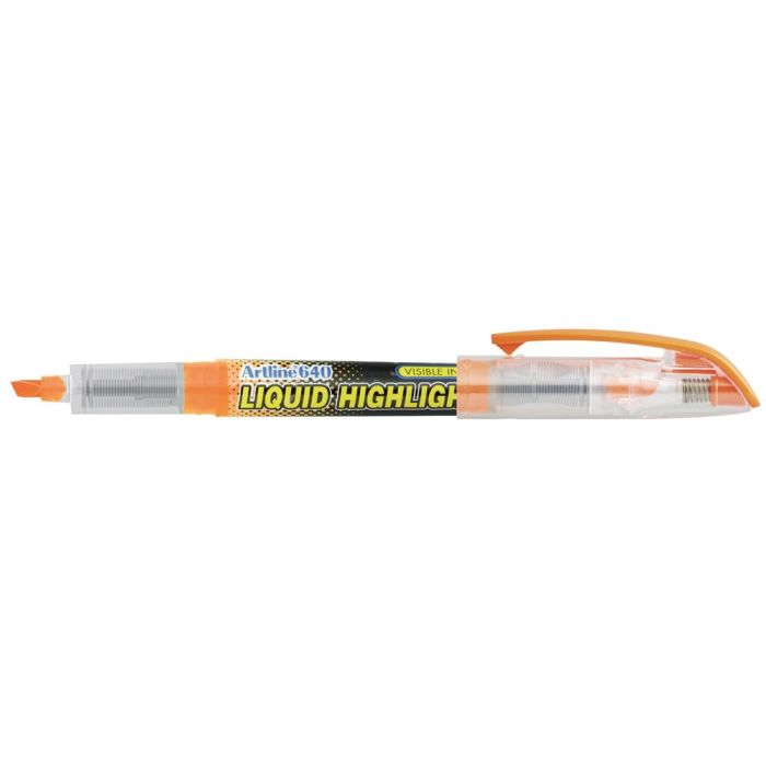 Rotulador Artline Fluorescente Ek-640 Naranja Punta Biselada 12 unidades 1