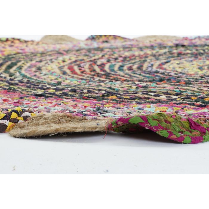 DKD Home Decor Alfombra Pokara Estilo Indio Multicolor 200 x 200 cm 3