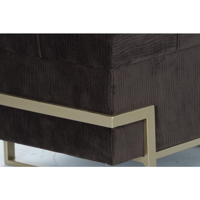Descalzadora Glam DKD Home Decor Marron Dorado 42 x 48 x 120 cm Set de 3 2 Descalzadora Glam DKD Home Decor Marron Dorado 42 x 48 x 120 cm Set de 3 2