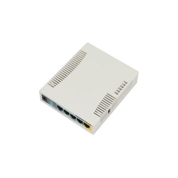 MikroTik RB951Ui-2HnD Router Inalámbrico SOHO AP 2.4GHz 802.11b/g/n, 5x Ethernet LAN, USB 2.0, CPU 600MHz, PoE