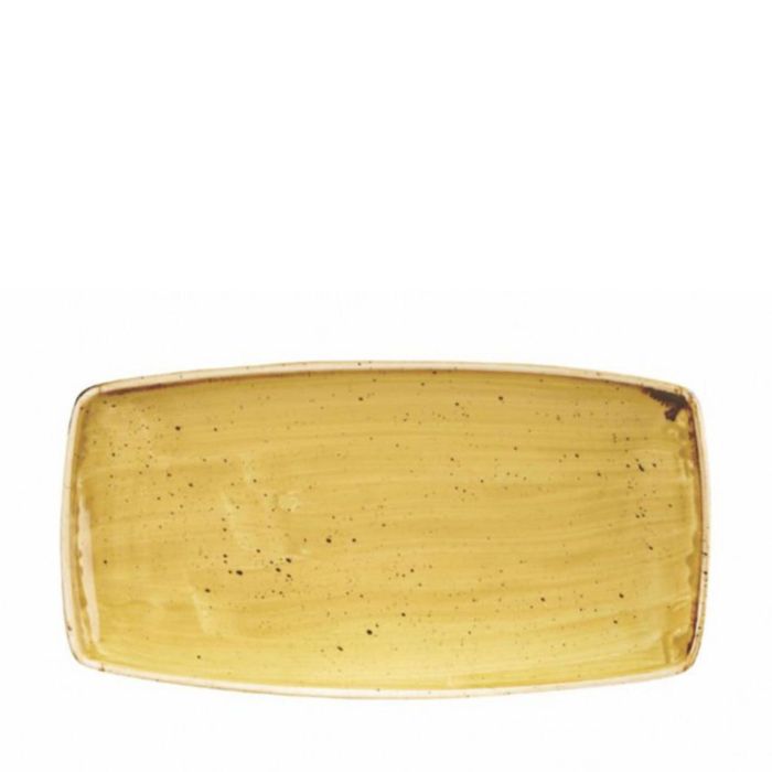 Fuente Oval Mustard Seed Yellow 29,5 x 15 cm (Set de 6)