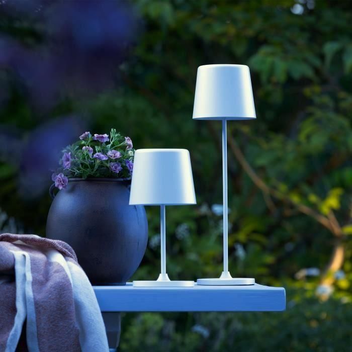 Lámpara de mesa LED KAAMI BRILLIANT - 2W - IP44 - Metal y plástico - Blanco mate 4 Lámpara de mesa LED KAAMI BRILLIANT - 2W - IP44 - Metal y plástico - Blanco mate 4