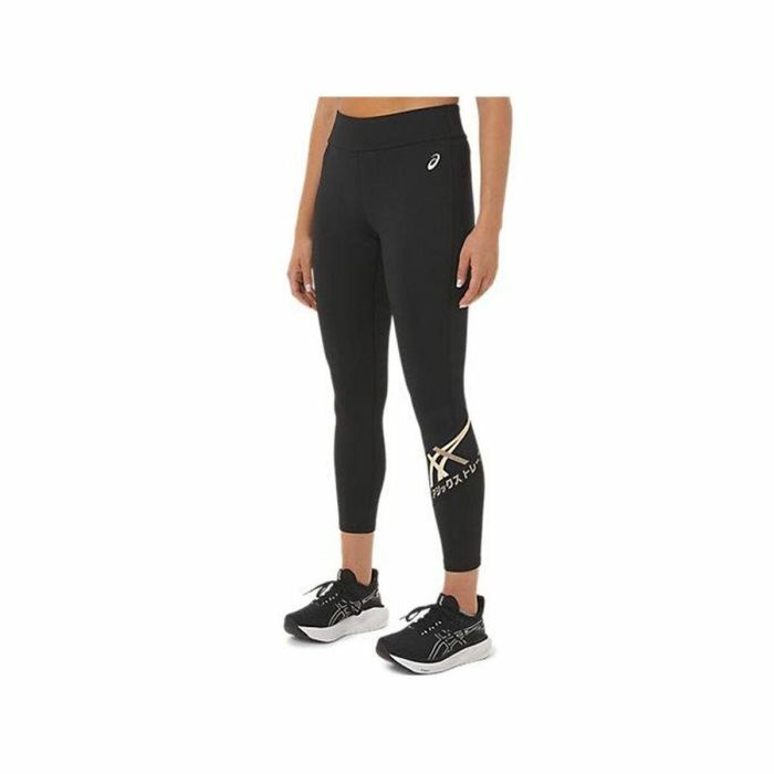 Mallas Deportivas de Mujer Asics Tiger 7/8 Negro 3