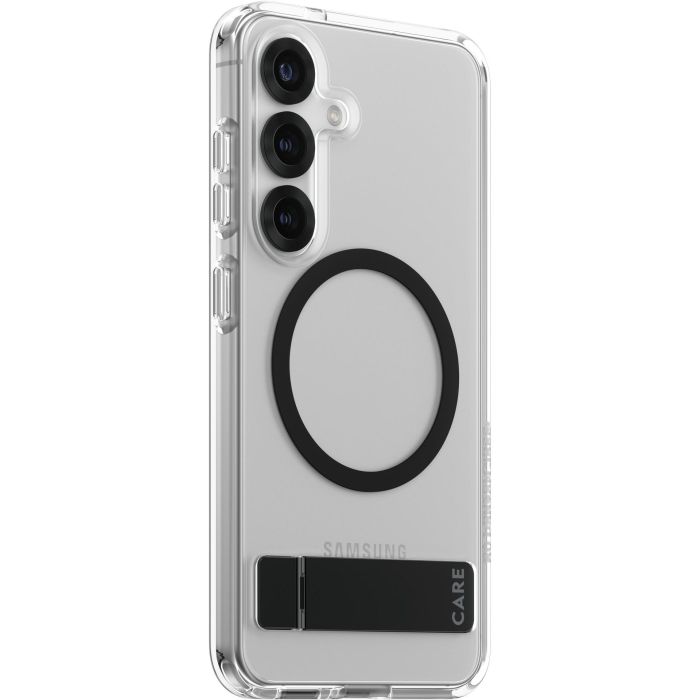 CARE Feature Case Clear Kickstand QI Compatible para Samsung Galaxy S25