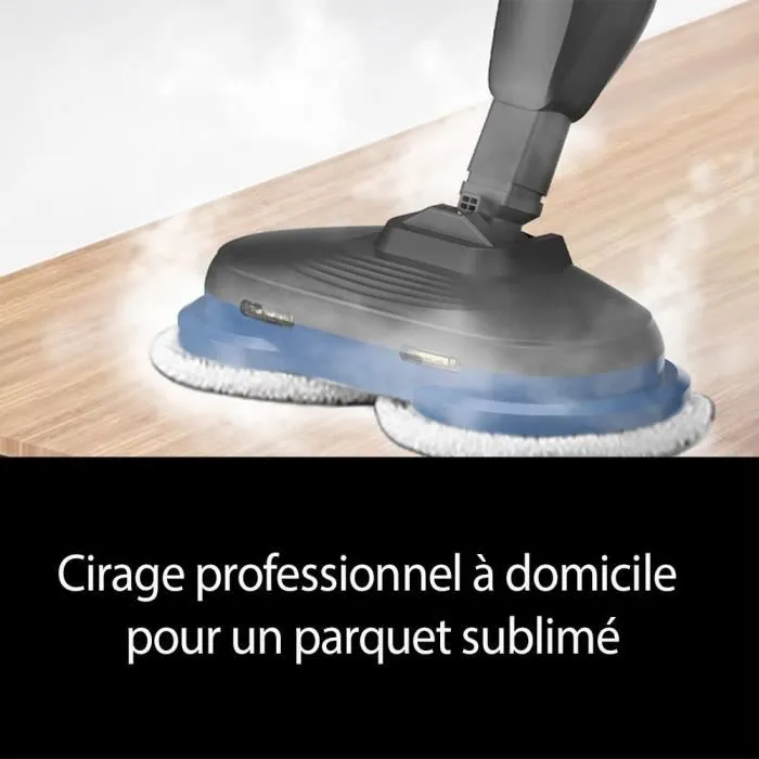 Eziclean EZI3760372559175 Fregona Limpiadora a Vapor Steam Wave 360, 1200W, 24g/min, 450ml, Negro/Azul 3