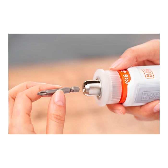 Black+Decker BCRTA01-XJ Atornillador Monta-Muebles Hexdriver Inalámbrico 3,6V 5,5Nm 180RPM Li-Ion con Luz LED y 5 Puntas 8 Black+Decker BCRTA01-XJ Atornillador Monta-Muebles Hexdriver Inalámbrico 3,6V 5,5Nm 180RPM Li-Ion con Luz LED y 5 Puntas 8