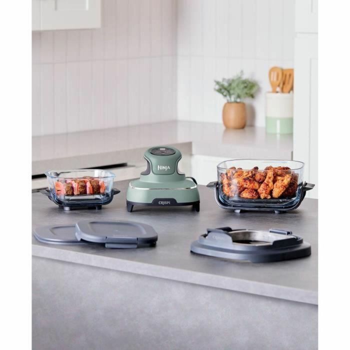 Ninja Freidora Portátil sin Aceite CRISPI NIN0622356317634 Recipientes 1.4L y 3.8L 4 Programas 1700W Salvia 4 Ninja Freidora Portátil sin Aceite CRISPI NIN0622356317634 Recipientes 1.4L y 3.8L 4 Programas 1700W Salvia 4