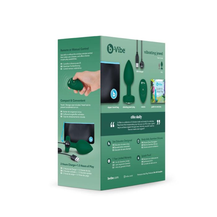 Plug Anal B-Vibe Vibrating Jewel Verde M/L 2 Plug Anal B-Vibe Vibrating Jewel Verde M/L 2