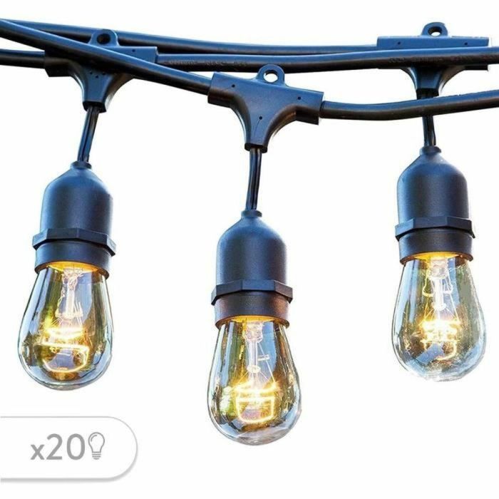 Lumisky MAFY 20 LIGHT Guirnalda de Luz Exterior - 10 m - 20 Bombillas Filamento Vintage E27 LED Blanco Cálido 3 Lumisky MAFY 20 LIGHT Guirnalda de Luz Exterior - 10 m - 20 Bombillas Filamento Vintage E27 LED Blanco Cálido 3