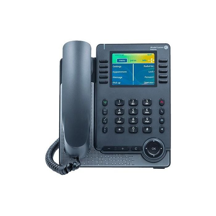 Alcatel-Lucent Enterprise ALE-30h Teléfono IP Gris con cable, Pantalla LCD 3.5", PoE, Identificador de llamadas, Montaje escritorio/pared