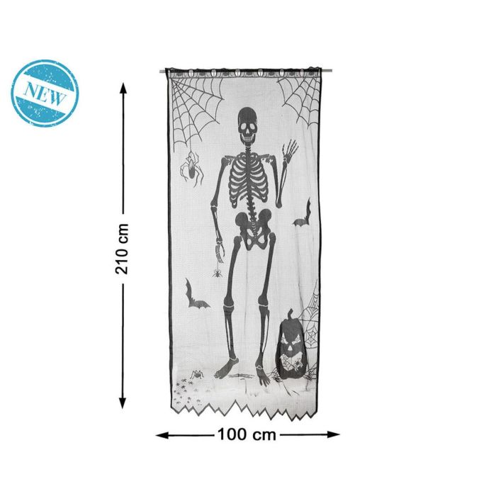 Decoración para Halloween Esqueleto 210 x 100 cm Negro 1 Decoración para Halloween Esqueleto 210 x 100 cm Negro 1
