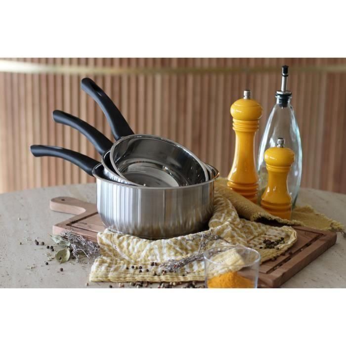 Cacerola - MENASTYL - 6020240 - Acero inoxidable - 14 cm - Apta para todo tipo de fuegos, incluida inducción 3 Cacerola - MENASTYL - 6020240 - Acero inoxidable - 14 cm - Apta para todo tipo de fuegos, incluida inducción 3
