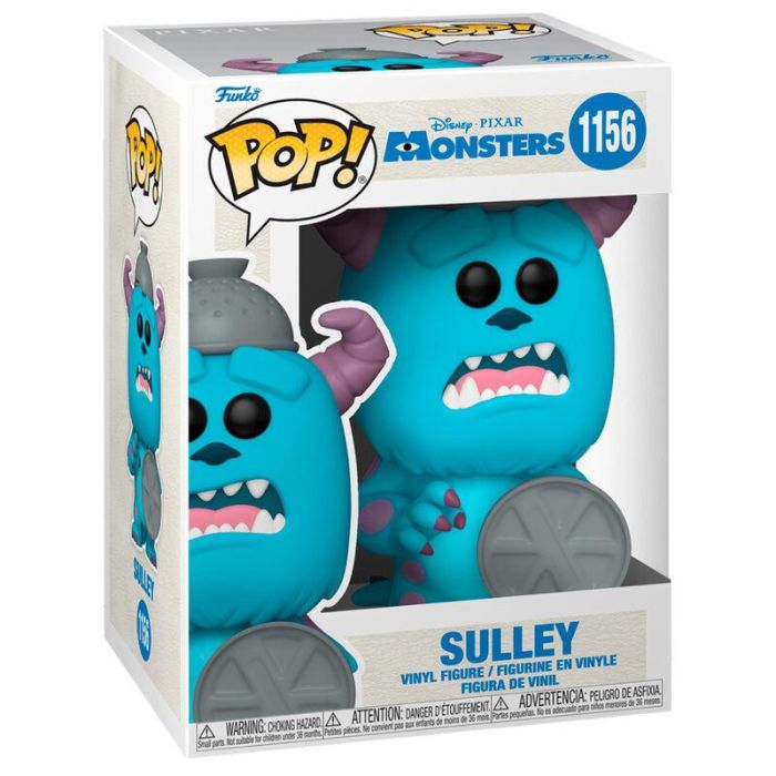 Funko POP Monstruos S.A. Sulley with Lid Figura 20th Edición Aniversario Vinilo 9cm 1