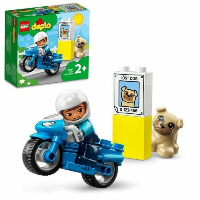LEGO 10967 DUPLO La Motocicleta de la Policía, Juguete de Construcción para Niños +2 Años, Desarrolla Motricidad Fina, con Policía y Perro 0 LEGO 10967 DUPLO La Motocicleta de la Policía, Juguete de Construcción para Niños +2 Años, Desarrolla Motricidad Fina, con Policía y Perro 0