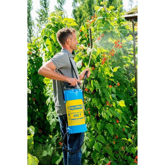 Gloria 405 T Pulverizador de acero de alto rendimiento 5L con lanza y boquilla de latón, 6 bar, manguera reforzada 1.35M 2 Gloria 405 T Pulverizador de acero de alto rendimiento 5L con lanza y boquilla de latón, 6 bar, manguera reforzada 1.35M 2