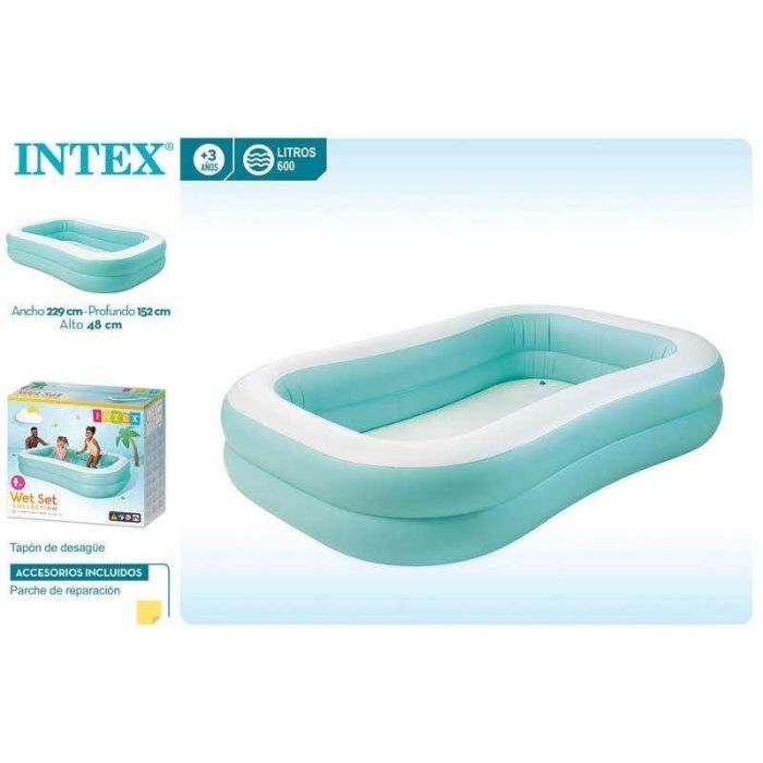 Intex Piscina Familiar Mandarin PVC 229x147x46 cm para +3 años (Modelos Surtidos) 1 Intex Piscina Familiar Mandarin PVC 229x147x46 cm para +3 años (Modelos Surtidos) 1